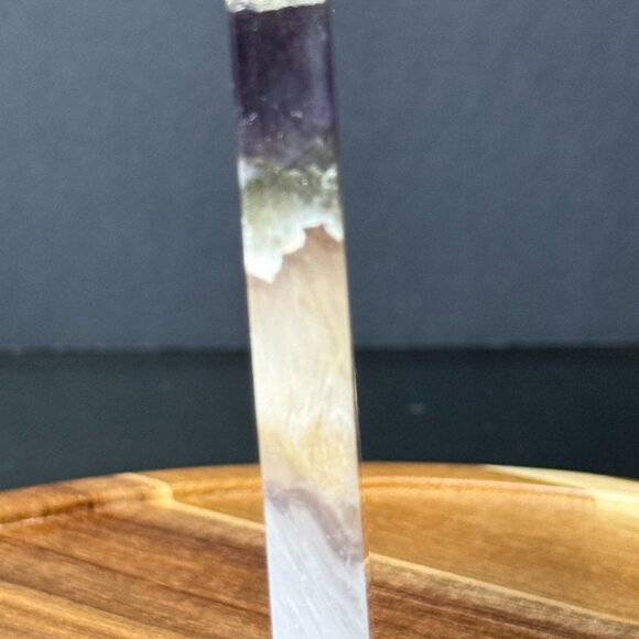 Fluorite Slab Cube Pyrite Inclusions Barite Feathered Slice Natural A - Picture 11 of 14